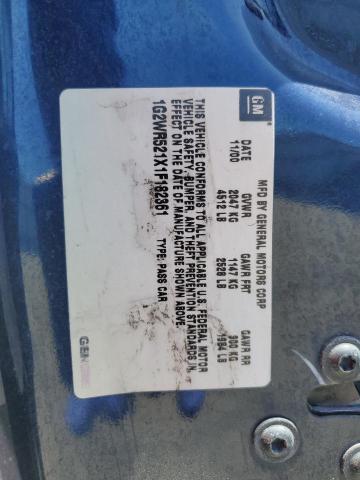 1G2WR521X1F182361 - 2001 PONTIAC GRAND PRIX GTP BLUE photo 12