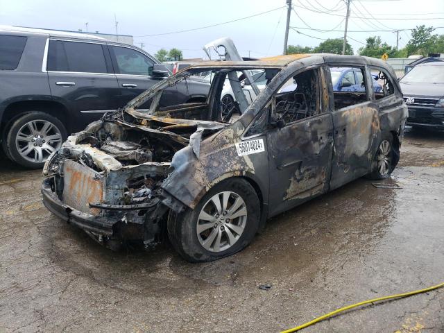 5FNRL5H69EB124524 - 2014 HONDA ODYSSEY EXL BURN photo 1