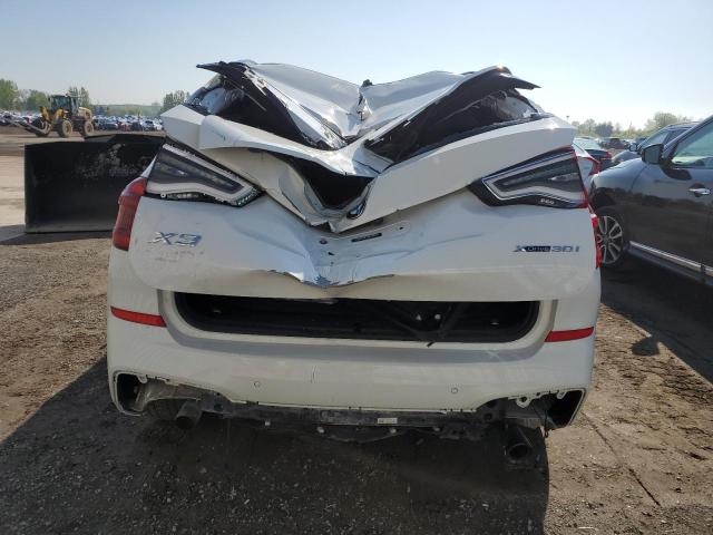 5UXTY5C0XM9H30371 - 2021 BMW X3 XDRIVE30I WHITE photo 6