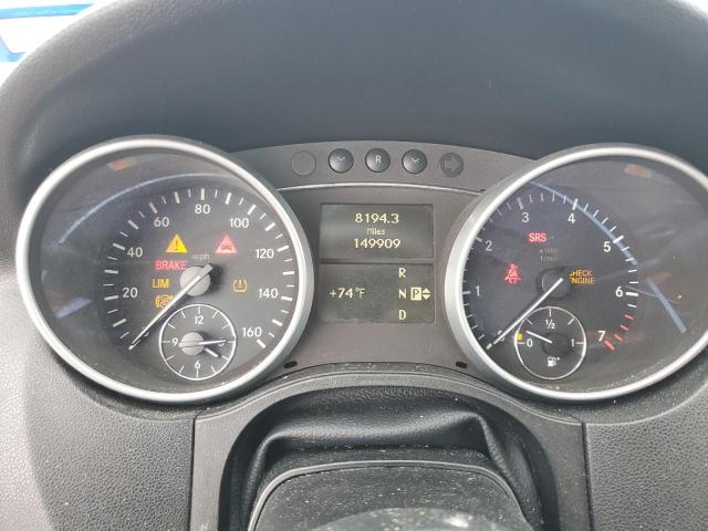 4JGBB8GBXBA641920 - 2011 MERCEDES-BENZ ML 350 4MATIC BLACK photo 9