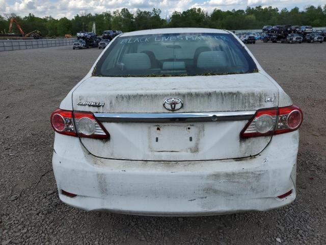 2T1BU4EE1BC703687 - 2011 TOYOTA COROLLA BASE თეთრი ფოტო 6