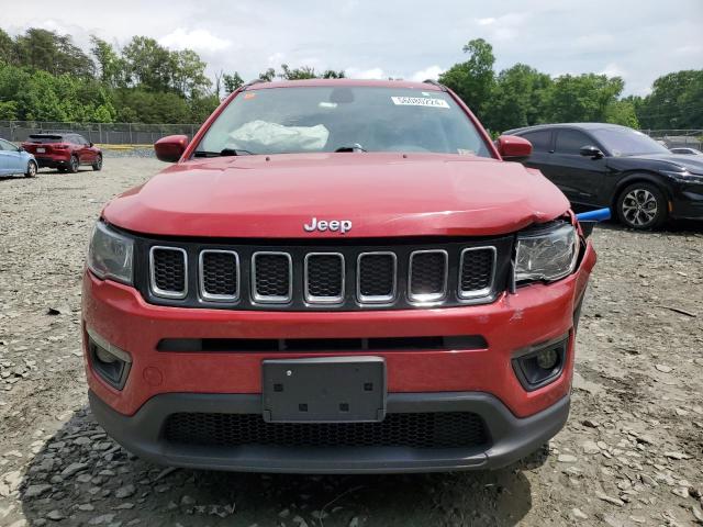 3C4NJCBB4LT129496 - 2020 JEEP COMPASS LATITUDE RED photo 5