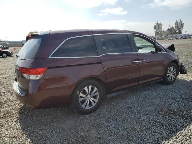 5FNRL5H66FB046723 - 2015 HONDA ODYSSEY EXL BURGUNDY photo 3