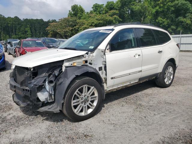 1GNKRGKDXDJ102601 - 2013 CHEVROLET TRAVERSE LT WHITE photo 1