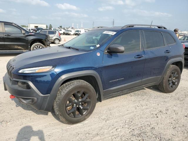 1C4PJMBX5JD526535 - 2018 JEEP CHEROKEE TRAILHAWK BLUE photo 1