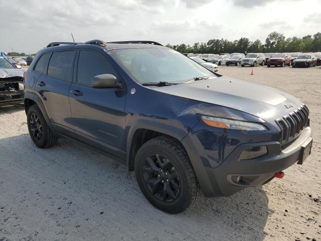 1C4PJMBX5JD526535 - 2018 JEEP CHEROKEE TRAILHAWK BLUE photo 4
