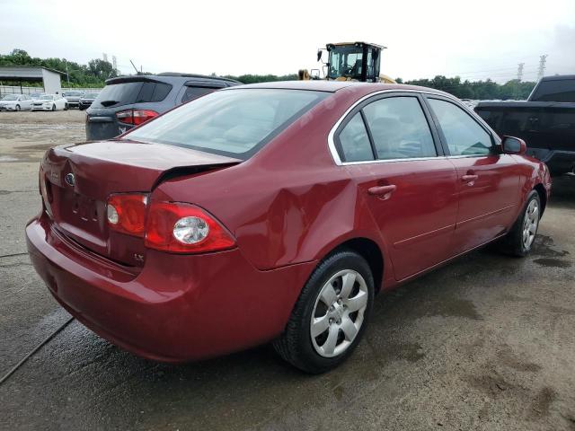 KNAGE123285169445 - 2008 KIA OPTIMA LX RED photo 3