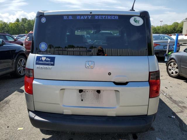 5J6YH28737L005639 - 2007 HONDA ELEMENT EX SILVER photo 6