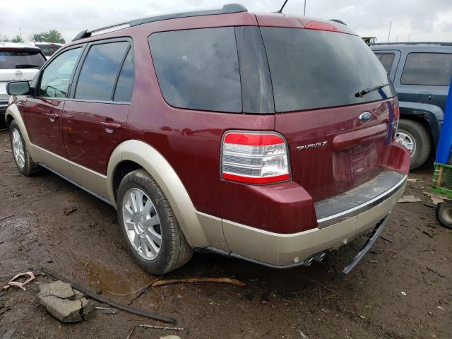 1FMDK08W38GA34761 - 2008 FORD TAURUS X EDDIE BAUER BURGUNDY photo 2