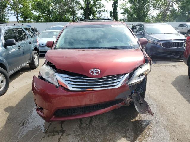 5TDYK3DC8BS007717 - 2011 TOYOTA SIENNA XLE MAROON photo 5