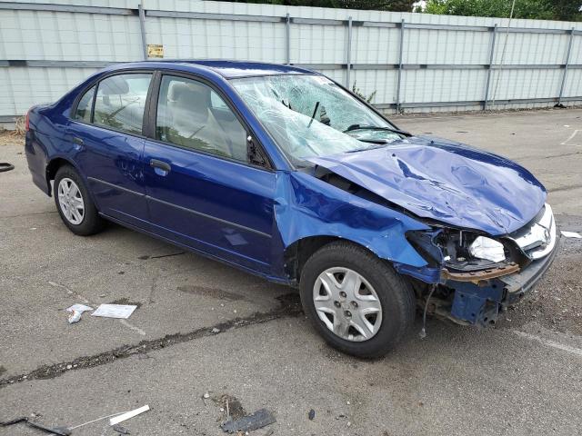 1HGES16345L005619 - 2005 HONDA CIVIC DX VP BLUE photo 4