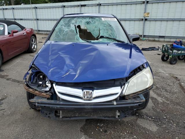 1HGES16345L005619 - 2005 HONDA CIVIC DX VP BLUE photo 5