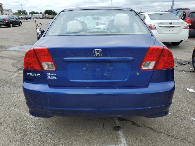 1HGES16345L005619 - 2005 HONDA CIVIC DX VP Blau Foto 6