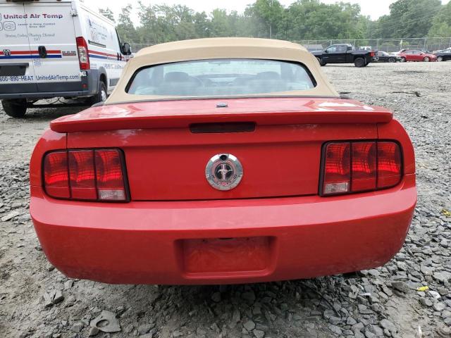 1ZVHT84N685207485 - 2008 FORD MUSTANG RED photo 6