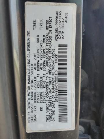 5TEGN92N03Z221115 - 2003 TOYOTA TACOMA DOUBLE CAB PRERUNNER BLACK photo 10