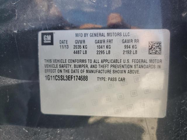 1G11C5SL3EF174688 - 2014 CHEVROLET MALIBU 1LT 黑色 照片 12