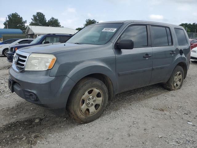 5FNYF3H27DB022707 - 2013 HONDA PILOT LX GRAY photo 1