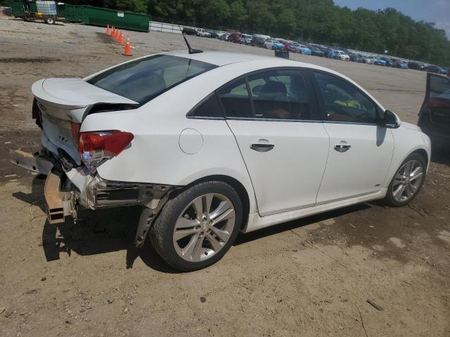 1G1PH5SC2C7372682 - 2012 CHEVROLET CRUZE LTZ WHITE photo 3