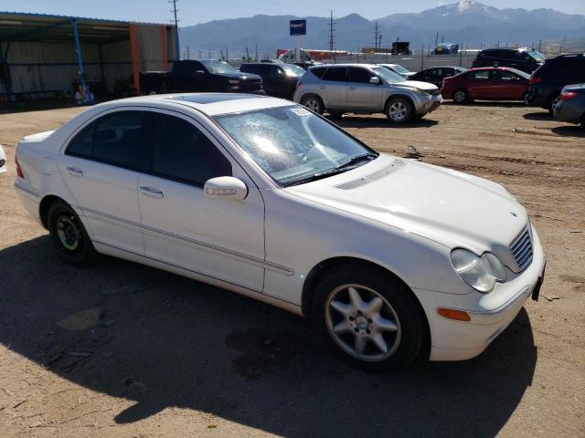 WDBRF81J94F456172 - 2004 MERCEDES-BENZ C 240 4MATIC WHITE photo 4