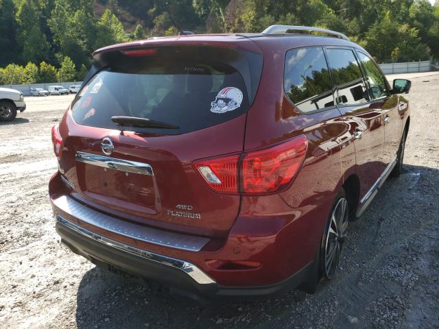 5N1DR2MMXJC642057 - 2018 NISSAN PATHFINDER S RED photo 4