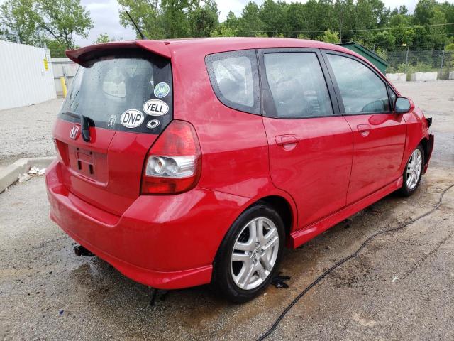 JHMGD38657S040889 - 2007 HONDA FIT S 红色 照片 3