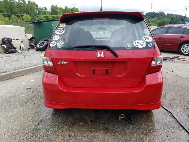 JHMGD38657S040889 - 2007 HONDA FIT S 红色 照片 6