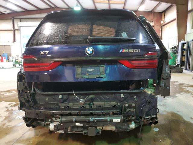 5UXCX6C01M9D91377 - 2021 BMW X7 M50I BLUE photo 6