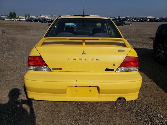 JA3AJ86E53U606294 - 2003 MITSUBISHI LANCER OZ RALLY YELLOW photo 6