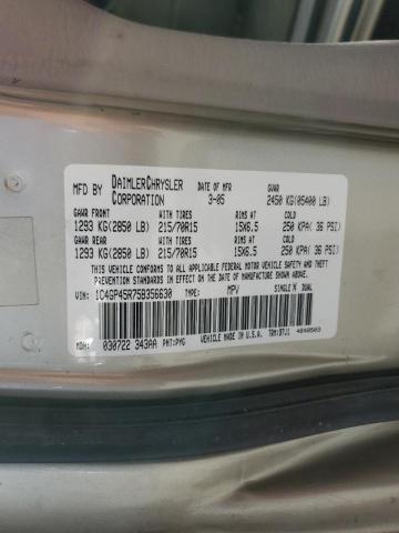 1C4GP45R75B356630 - 2005 CHRYSLER TOWN & COU ოქროსფერი ფოტო 10