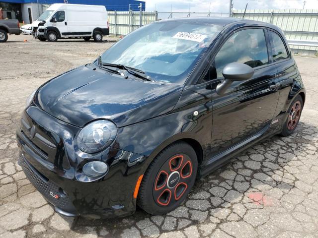 3C3CFFGE0FT527259 - 2015 FIAT 500 ELECTRIC BLACK photo 2