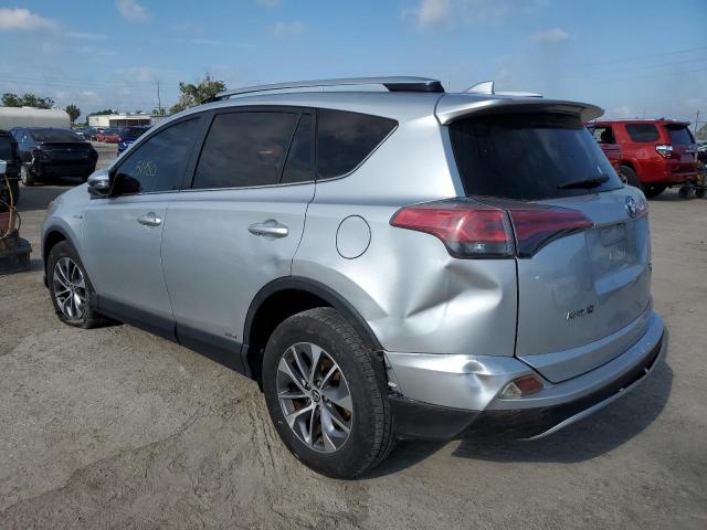 JTMRJREV8GD037264 - 2016 TOYOTA RAV4 HV XLE SILVER photo 2