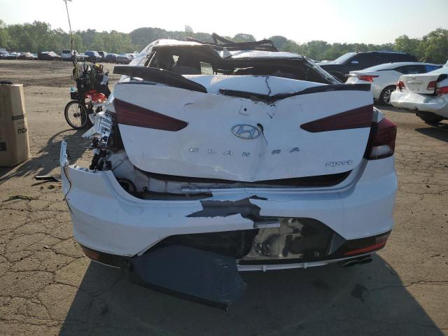 KMHD04LB7LU987257 - 2020 HYUNDAI ELANTRA SPORT WHITE photo 6