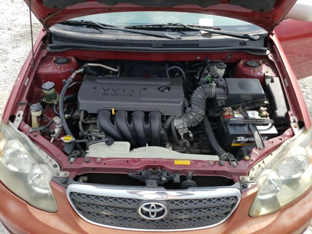 1NXBR32E95Z398054 - 2005 TOYOTA COROLLA CE RED photo 11