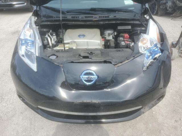 1N4AZ0CP0FC319821 - 2015 NISSAN LEAF S BLACK photo 12