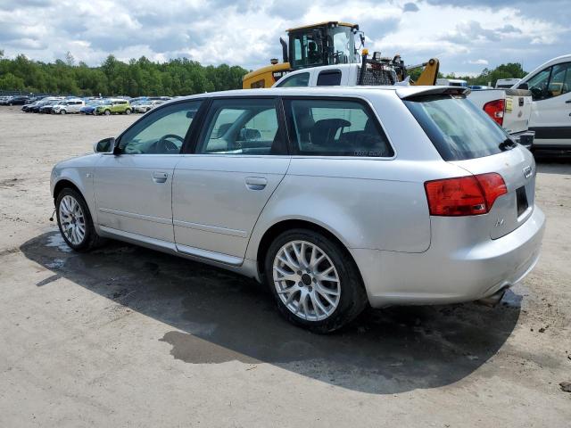 WAUKF78E08A167591 - 2008 AUDI A4 2.0T AVANT QUATTRO SILVER photo 2