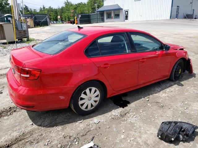 3VW2K7AJ0FM343090 - 2015 VOLKSWAGEN JETTA BASE 红色 照片 3