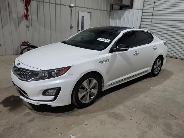 KNAGN4AD5G5094380 - 2016 KIA OPTIMA HYBRID WHITE photo 1