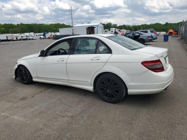 WDDGF81X29R061694 - 2009 MERCEDES-BENZ C 300 4MATIC WHITE photo 2