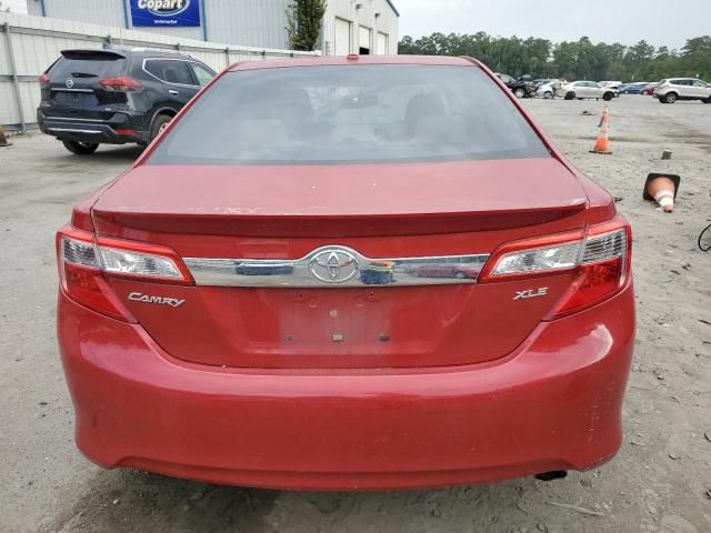 4T4BF1FK3CR221936 - 2012 TOYOTA CAMRY BASE RED photo 6