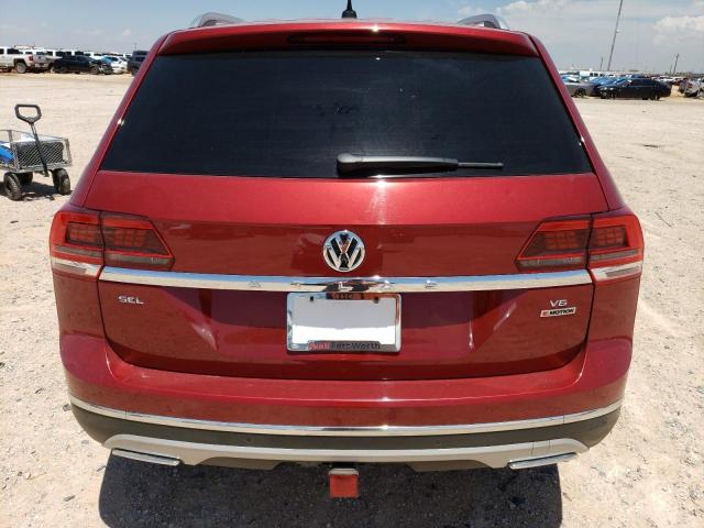 1V2NR2CA0JC584684 - 2018 VOLKSWAGEN ATLAS SEL PREMIUM RED photo 6