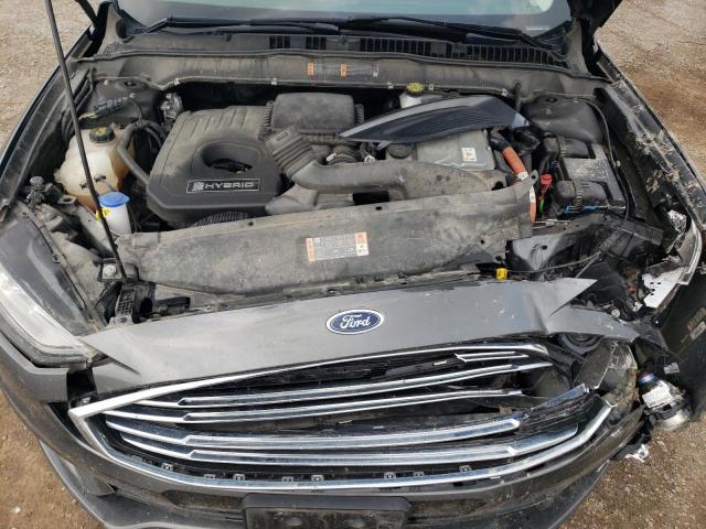 3FA6P0LU2JR250836 - 2018 FORD FUSION SE HYBRID GRAY photo 11