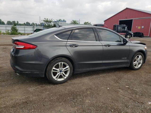 3FA6P0LU2JR250836 - 2018 FORD FUSION SE HYBRID GRAY photo 3