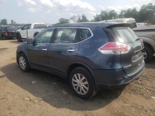 5N1AT2MTXEC807350 - 2014 NISSAN ROGUE S TEAL photo 2