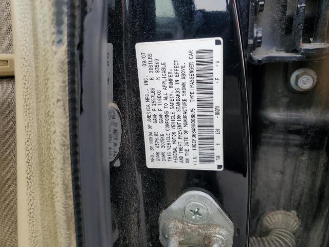 1HGCP36848A008875 - 2008 HONDA ACCORD EXL BLACK photo 13