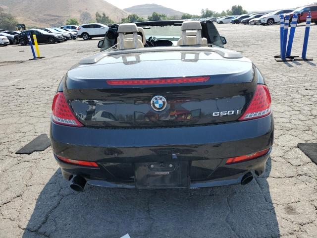 WBAEB5C50AC225813 - 2010 BMW 650I I BLACK photo 6