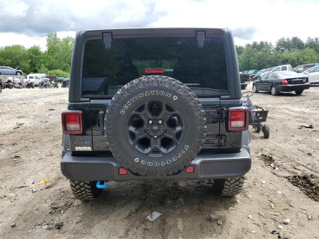 1C4JJXN6XPW623043 - 2023 JEEP WRANGLER 4XE BLACK photo 6