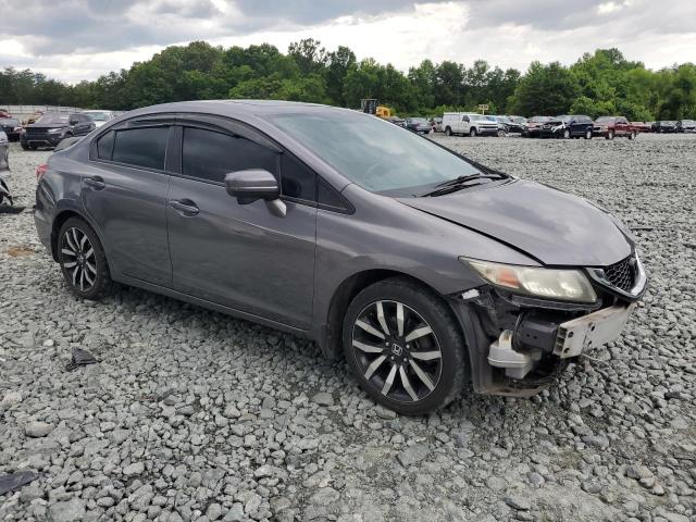 2HGFB2F95FH520920 - 2015 HONDA CIVIC EXL ნაცრისფერი ფოტო 4