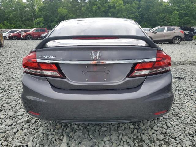 2HGFB2F95FH520920 - 2015 HONDA CIVIC EXL ნაცრისფერი ფოტო 6