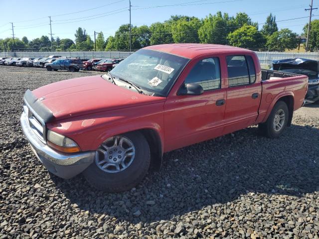 1D7HG48N04S718377 - 2004 DODGE DAKOTA QUAD SLT RED photo 1