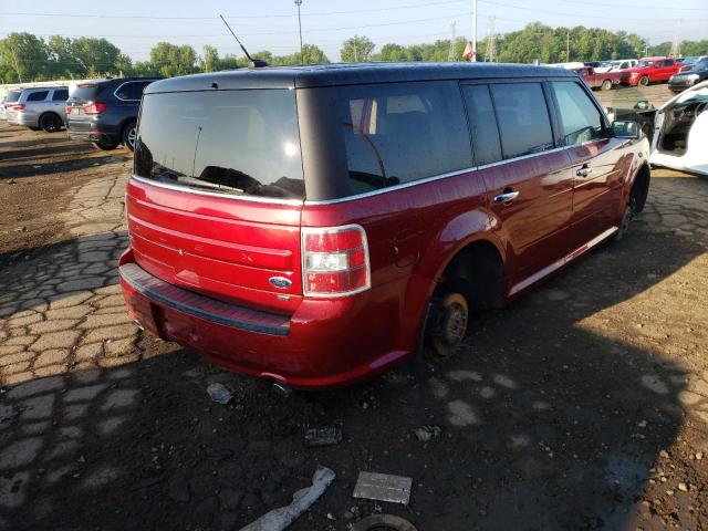 2FMHK6C83FBA00014 - 2015 FORD FLEX SEL RED photo 3